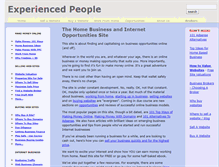 Tablet Screenshot of experienced-people.co.uk